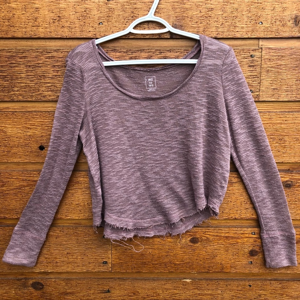 Distressed Me to We sweater!